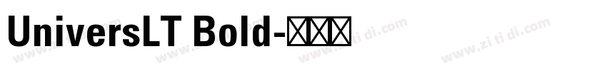 UniversLT Bold字体转换